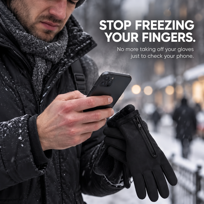 Winter Flip-Top Touchscreen Gloves – Warm, Windproof & Water-Resistant
