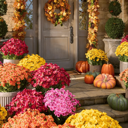 🔥 52% OFF Today Only 🔥 - Artificial Outdoor Mums Flowers - UV resistant, Waterproof, Windproof🌼