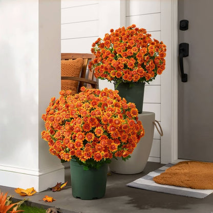 🔥 52% OFF Today Only 🔥 - Artificial Outdoor Mums Flowers - UV resistant, Waterproof, Windproof🌼